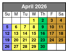 Madame Tussauds Orlando abril Schedule