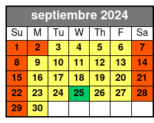 Sl + Mt + The Orlando Eye septiembre Schedule