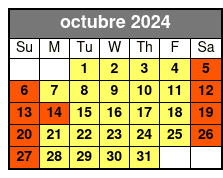 Sl + Mt + The Orlando Eye octubre Schedule