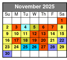 Sea Life Orlando Aquarium noviembre Schedule