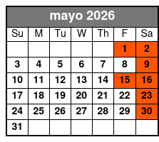 Manatee Swim Value Package mayo Schedule