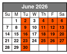 Crystal River Manatee Swim from Orlando junio Schedule