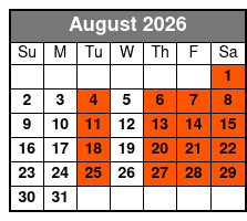 Crystal River Manatee Swim from Orlando agosto Schedule