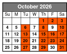 Crystal River Manatee Swim from Orlando octubre Schedule