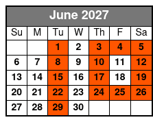 Crystal River Manatee Swim from Orlando junio Schedule