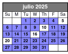 Lake Buena Vista 1 Hour Jet Ski Rentals julio Schedule