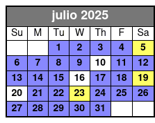 30Mins -Max of 3pax Per JetSki julio Schedule