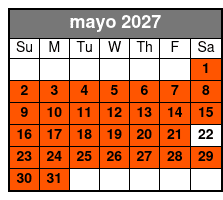 2-Hour Rental Sups mayo Schedule