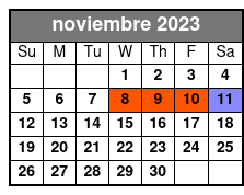 09:30 noviembre Schedule