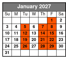 Wild Florida Adventure Package Tour enero Schedule