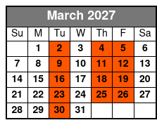 Wild Florida Adventure Package Tour marzo Schedule