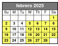 Default febrero Schedule