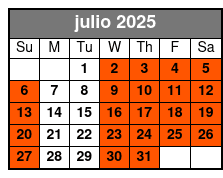 Orlando Tree Trek Adventure Park julio Schedule
