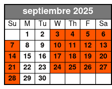 Orlando Tree Trek Adventure Park septiembre Schedule