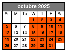 Orlando Tree Trek Adventure Park octubre Schedule