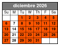 Orlando Tree Trek Adventure Park diciembre Schedule