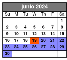 Sunset Tour junio Schedule