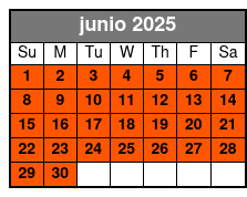 Flex Pass 3 Attractions junio Schedule