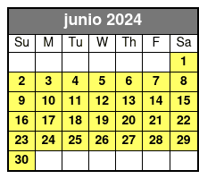 Manatee and Dolphin Kayaking junio Schedule