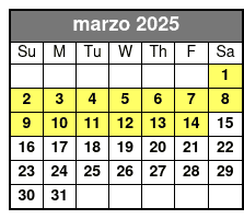 Option 1 marzo Schedule