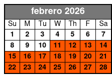 Sunset Kayaking w/ Florida Bioluminescence febrero Schedule