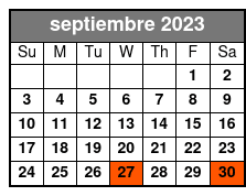 08:00 septiembre Schedule