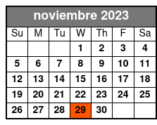 08:00 noviembre Schedule