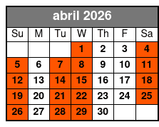 Kennedy Space Center Small Group VIP Experience abril Schedule