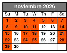 Kennedy Space Center Small Group VIP Experience November Schedule