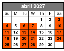 Kennedy Space Center Small Group VIP Experience abril Schedule