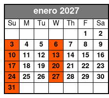 Iconic City Tour Of Orlando enero Schedule