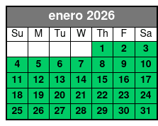 Paddleboard enero Schedule