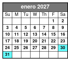 Paddleboard enero Schedule