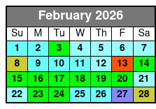 Downtown Orlando 2 Hr Walking Ghost Tour febrero Schedule