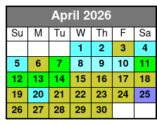 Downtown Orlando 2 Hr Walking Ghost Tour abril Schedule