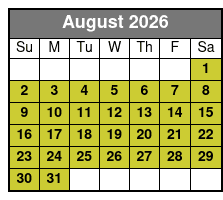 Downtown Orlando 2 Hr Walking Ghost Tour agosto Schedule