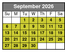 Downtown Orlando 2 Hr Walking Ghost Tour septiembre Schedule