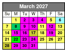 Downtown Orlando 2 Hr Walking Ghost Tour marzo Schedule
