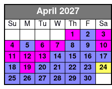 Downtown Orlando 2 Hr Walking Ghost Tour abril Schedule