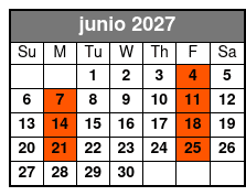 St Augustine Day Trip junio Schedule