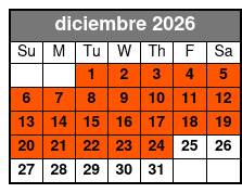 Kayaking December Schedule