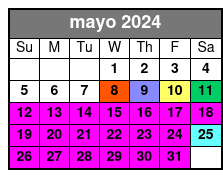 Clear Kayak Tours mayo Schedule