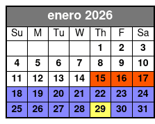 1 Hour Airboat Tour January Schedule