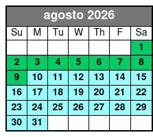 Winter Park Sunset Tour agosto Schedule