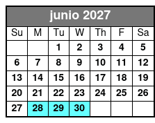 Winter Park Sunset Tour junio Schedule
