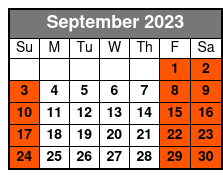 Little Wekiva River - 8 Mile Downstream Paddle septiembre Schedule