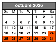 Orlando StarFlyer Ticket octubre Schedule