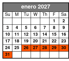 Gator Tour enero Schedule