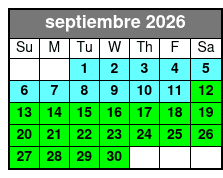 Dolphin Island Hop Tour septiembre Schedule