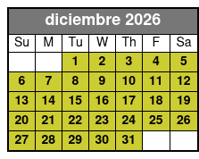 Dolphin Island Hop Tour diciembre Schedule